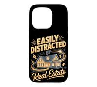 Easily Distracted By Real Estate Agent Case for iPhone 15 Pro
