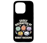 Easily Distracted By Robot Vacuums Housekeeping Case for iPhone 15 Pro