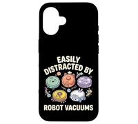 Easily Distracted By Robot Vacuums Housekeeping Case for iPhone 16