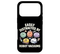 Easily Distracted By Robot Vacuums Housekeeping Case for iPhone 17 Pro
