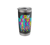 Easily Distracted By Rocks 90s Dripping Drip Rockhound Stainless Steel Insulated Tumbler