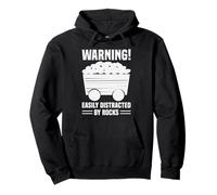 Easily Distracted By Rocks Geologist Collector Pullover Hoodie