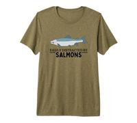 Easily Distracted By Salmons Funny Salmon Premium T-Shirt