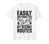 Easily Distracted By Scenic Routes Cycling T-Shirt