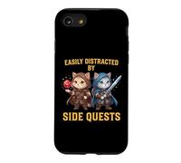 Easily Distracted by Side Quests Cat Gamer Case for iPhone SE (2020) / 7/8