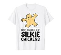 Easily Distracted by Silkie Chickens T-Shirt