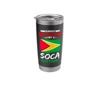 Easily Distracted By Soca Rhythms Caribbean Beat Stainless Steel Insulated Tumbler