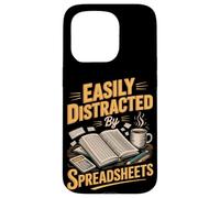 Easily Distracted By Spreadsheets Accountant Accounting Case for iPhone 15 Pro