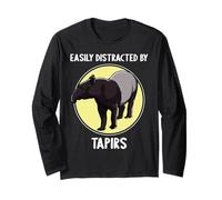 Easily Distracted by Tapirs Tapir Long Sleeve T-Shirt