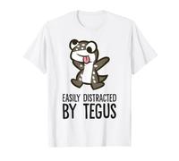 Easily Distracted By Tegus Argentine Black and White Tegu T-Shirt