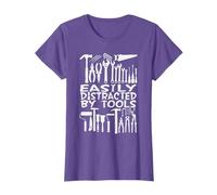 Easily Distracted By Tools DIY Woodworking Mechanic T-Shirt