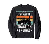 Easily Distracted By Traction Engines Sweatshirt