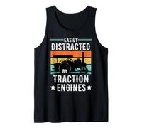 Easily Distracted By Traction Engines Tank Top