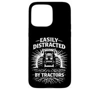 Easily Distracted By Tractors Funny Farming, Farmer Life Case for iPhone 15 Pro Max