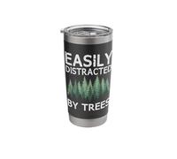 Easily Distracted by Trees Nature Forest Stainless Steel Insulated Tumbler