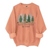 Easily Distracted By Trees Sweatshirt, Easily Distracted By Trees Shirt, Classic Graphic Print Women Men Hoodie