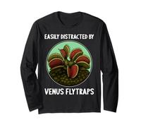 Easily Distracted by Venus Flytraps Venus Flytrap Long Sleeve T-Shirt