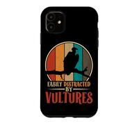 Easily Distracted By Vultures Retro Bird Condor Buzzard Case for iPhone 11