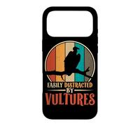 Easily Distracted By Vultures Retro Bird Condor Buzzard Case for iPhone 17 Pro Max