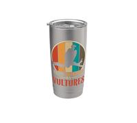 Easily Distracted By Vultures Retro Bird Condor Buzzard Stainless Steel Insulated Tumbler