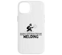 Easily Distracted By Welding Funny Welder Case for iPhone 14 Plus
