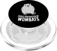 Easily Distracted By Wombats Cute Australian Animal Wombat PopSockets PopGrip for MagSafe