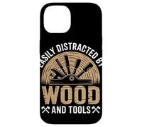 Easily Distracted By Wood And Tools Woodworker Woodworking Case for iPhone 14