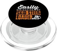 Easily Distracted Skid Steer Loader Heavy Equipment Operator PopSockets PopGrip for MagSafe