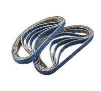 Easily Grind and Polish with this Pack of Ten Premium Zircon Corundum Sanding Belts Designed to Last Longer than Standard Options (40#)