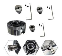 Easily Installed Alloy 3 Jaw Self Centering Chuck for Diverse Woodworking Applications (3.17mm)