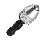 Easily Locking Hex Shank Drill Chuck Adapter for Quick Change of Conventional Bits