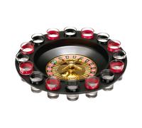 Easily Maintained Roulette 16 Shot Glasses Drinking Game, Minimised Spillage Of Roulette Drinking Game Premier Housewares Clear One Size