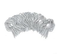Easily Manage Your Fencing Projects with a Pack of 100 Galvanized Steel Ties (Square)