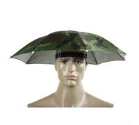 Easily Portable Umbrella Hats Suitable for All Ages, Enjoy Nature While Staying Protected from Elements (Camouflage)
