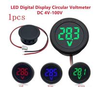 Easily Read Your Vehicle's Voltage Round 2 Wire DC4100V Tester With Bright LEDs (Green)