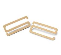 Easily Shorten Straps - No Sewing Needed! Perfect for Bras, Dresses, Tank Tops & Swimsuits, Tan, 1 pair - 0.75" (19.05mm)