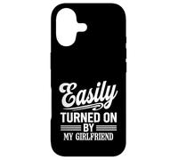 Easily Turned On By My Girlfriend Funny Design Case for iPhone 17