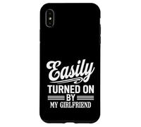Easily Turned On By My Girlfriend Funny Design Case for iPhone XS Max