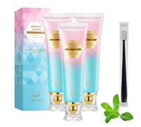 Easilyous Bright White Toothpaste, Strictrigid Niacinamide Whitening Toothpaste Bright White, Fresh Breath Toothpastes Remove Tooth Stains (3PCS)