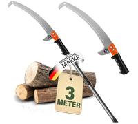 easimo Pruning Saw Telescopic for Tree Pruning I Saw with Telescopic Handle Adjustable up to 3 m I Telescopic Pruning Saw Tree Pruner
