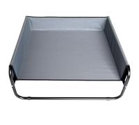 Easipet Elevated Pet Bed with Raised Sides, Large, Grey, 85cm x 85cm x 33cm