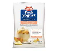 Easiyo Greek Style Peach & Pineapple Flavoured Yogurt Mix Sachet 225g For Use With EasiYo Yogurt Makers