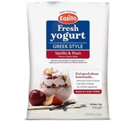 Easiyo Greek Style Vanilla & Plum Flavoured Yogurt Mix Sachet 230g For Use With EasiYo Yogurt Makers