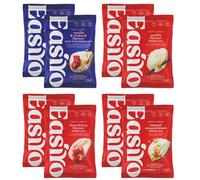 EasiYo Yogurt 8 Sachet Mixed Pack | 2x Greek Style Vanilla & Rhubarb, 2x Natural, 2x Vanilla, 2x Strawberry | Each Sachet Makes 1KG | Homemade Yoghurt | Gluten Free & Vegetarian