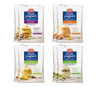 EasiYo Yogurt 8 Sachet Pack | EasiYo Greek Style Mixed Pack | 2 x GS Passionfruit 2 x GS Mango & Passionfruit 2 x GS Pineapple with Coconut Bits 2 x GS Lime with Coconut Bits