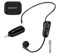 EASJOY 2.4G Wireless Microphone Headset Mic For Voice Amplifier,Speaker, Karaoke, Computer, Teaching, Meeting,Yoga, Singing