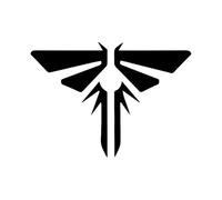Easmyaqkkk The Last Of Us Fireflies Car Truck Bumper Window Funny Vinyl Decal Sticker Video Game Laptop Decor(Black,12cmx8cm)
