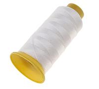 Easnea 200 Meters Bonded Nylon Sewing Thread Heavy Duty for Hand and Sewing Machines - White, 200 Meters