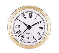 Easnea 61mm Quartz Clock Insert Round Clocks Head Insert Quartz Movement Clock Insert Round Clock Fit-up Insert Quartz Clock Insertion Classic Clock Movement Repair Accessories