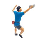 Easnea Miniature Rock Climber Sport Climbing People Figure Miniature Climber Mini Climbing Figures Micro Landscape Diorama Scenery Gauge People Model Decor for DIY Projects - Blue 1:64